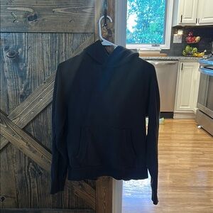 Athleta Black Hoodie Open Back Sweatshirt